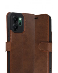 Newface Oppo Reno 14F Trend S Plus Kapaklı Kılıf - Taba