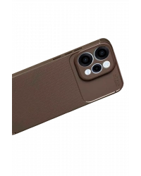 Newface Oppo Reno 15 Auto Focus Karbon Kapak - Kahverengi