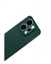 Newface Oppo Reno 15 Auto Focus Karbon Kapak - Koyu Yeşil