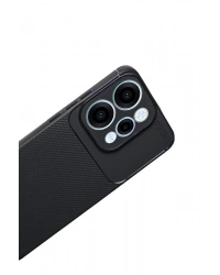 Newface Oppo Reno 15 Auto Focus Karbon Kapak - Siyah