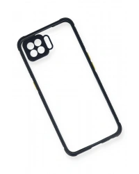 Newface Oppo Reno 4 Lite Kılıf Miami Şeffaf Silikon - Lacivert