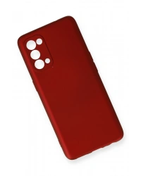 Newface Oppo Reno 5 Kılıf First Silikon - Bordo