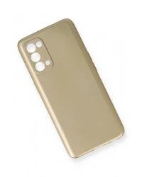 Newface Oppo Reno 5 Kılıf First Silikon - Gold