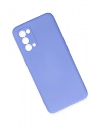 Newface Oppo Reno 5 Kılıf Nano içi Kadife Silikon - Lila