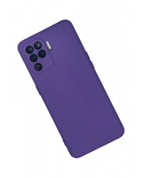 Newface Oppo Reno 5 Lite Kılıf Nano içi Kadife Silikon - Mor