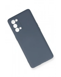 Newface Oppo Reno 5 Pro Kılıf Nano içi Kadife Silikon - Gri