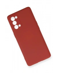 Newface Oppo Reno 5 Pro Kılıf Nano içi Kadife Silikon - Kiremit