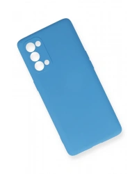 Newface Oppo Reno 5 Pro Kılıf Nano içi Kadife Silikon - Mavi