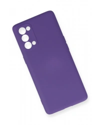 Newface Oppo Reno 5 Pro Kılıf Nano içi Kadife Silikon - Mor