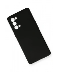 Newface Oppo Reno 5 Pro Kılıf Nano içi Kadife Silikon - Siyah