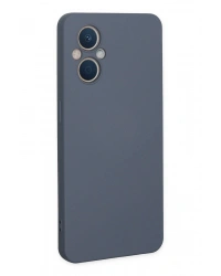 Newface Oppo Reno 7 Lite Kılıf Nano içi Kadife Silikon - Gri