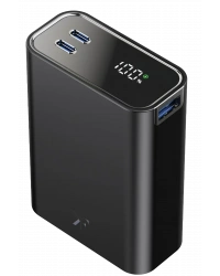 Newface PW501 20.000 mAh Dijital Göstergeli 2 Adet 45W Type-C ve 22.5W USB Çıkışlı Şarj PD Hızlı Şarj Powerbank - Siyah