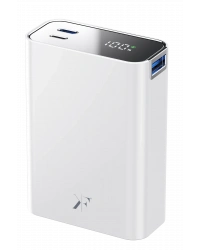 Newface PW501 20.000 mAh Dijital Göstergeli 2 Adet 45W Type-C ve 22.5W USB Çıkışlı Şarj PD Hızlı Şarj Powerbank - Beyaz