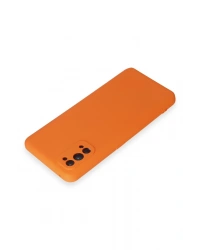 Newface Realme 7 Pro Kılıf Nano içi Kadife Silikon - Turuncu