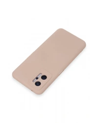 Newface Realme 9i 4G Kılıf Nano içi Kadife Silikon - Pudra