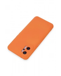 Newface Realme 9i 4G Kılıf Nano içi Kadife Silikon - Turuncu