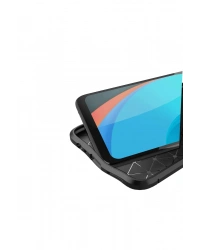 Newface Realme C11 2021 Kılıf Auto Focus Kapak - Siyah