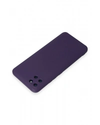 Newface Realme C11 Kılıf Nano içi Kadife Silikon - Mor