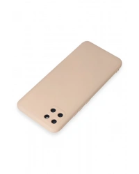 Newface Realme C11 Kılıf Nano içi Kadife Silikon - Pudra