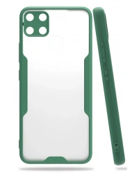 Newface Realme C15 Kılıf Platin Silikon - Yeşil