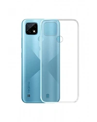 Newface Realme C21 Kılıf Lüx Şeffaf Silikon