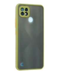 Newface Realme C21 Kılıf Montreal Silikon Kapak - Açık Yeşil