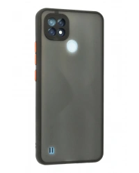 Newface Realme C21 Kılıf Montreal Silikon Kapak - Siyah