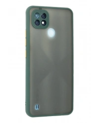 Newface Realme C21 Kılıf Montreal Silikon Kapak - Yeşil