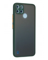 Newface Realme C21Y Kılıf Montreal Silikon Kapak - Yeşil