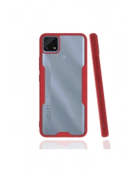 Newface Realme C25 Kılıf Platin Silikon - Kırmızı