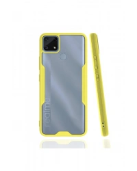 Newface Realme C25 Kılıf Platin Silikon - Sarı