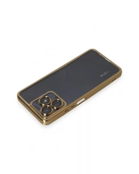Newface Realme C53 Kılıf Razer Lensli Silikon - Gold