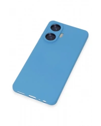 Newface Realme C55 Kılıf Nano içi Kadife Silikon - Mavi