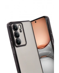 Newface Realme C75 4G Kılıf Razer Lensli Silikon - Siyah