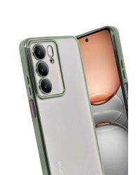 Newface Realme C75 4G Kılıf Razer Lensli Silikon - Yeşil