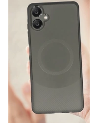 Newface Samsung A06 Kılıf Maya Karbon Kapak - Gri