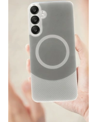 Newface Samsung A16 5G Kılıf Maya Karbon Kapak - Gri