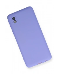 Newface Samsung Galaxy A01 Core Kılıf First Silikon - Lila