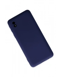 Newface Samsung Galaxy A01 Core Kılıf Nano içi Kadife Silikon - Lacivert