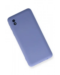 Newface Samsung Galaxy A01 Core Kılıf Nano içi Kadife Silikon - Lila