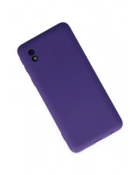 Newface Samsung Galaxy A01 Core Kılıf Nano içi Kadife Silikon - Mor