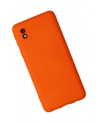 Newface Samsung Galaxy A01 Core Kılıf Nano içi Kadife Silikon - Turuncu