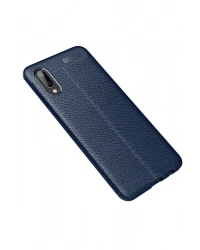 Newface Samsung Galaxy A02 Kılıf Auto Focus Kapak - Lacivert