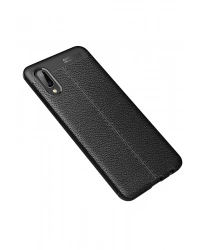 Newface Samsung Galaxy A02 Kılıf Auto Focus Kapak - Siyah