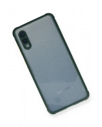 Newface Samsung Galaxy A02 Kılıf Miami Şeffaf Silikon - Koyu Yeşil