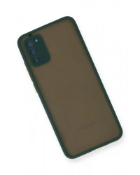 Newface Samsung Galaxy A02S Kılıf Montreal Silikon Kapak - Yeşil