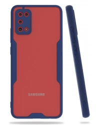 Newface Samsung Galaxy A02S Kılıf Platin Silikon - Lacivert