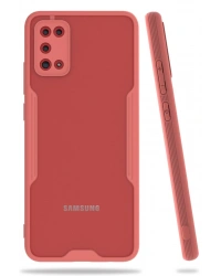 Newface Samsung Galaxy A02S Kılıf Platin Silikon - Pembe