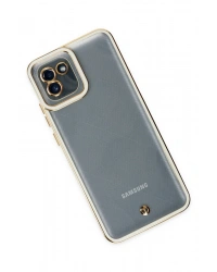 Newface Samsung Galaxy A03 Kılıf Liva Lens Silikon - Beyaz