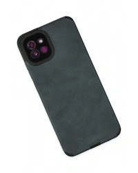 Newface Samsung Galaxy A03 Kılıf Loop Deri Silikon - Lacivert